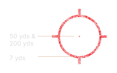 XPS2-0 Holographic Sight 68 MOA & 1 MOA Dot - Tan