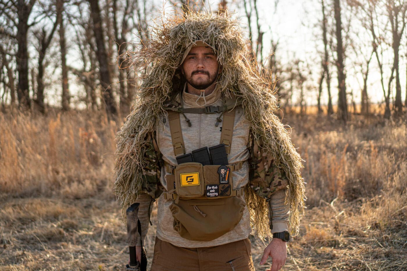 Custom Viper Ghillie Suit Hood (Fully Garnished)