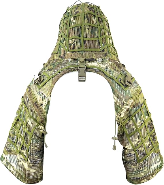 Capucha de traje Ghillie Viper personalizada (completamente adornada)