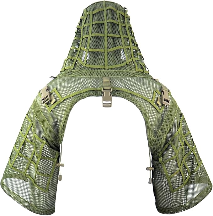Capucha de traje Ghillie Viper personalizada (completamente adornada)