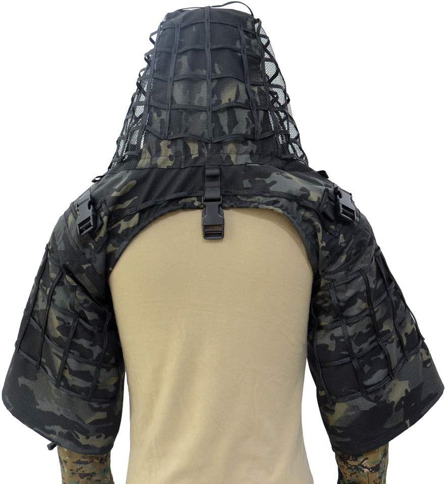 Capucha de traje Ghillie Viper personalizada (completamente adornada)